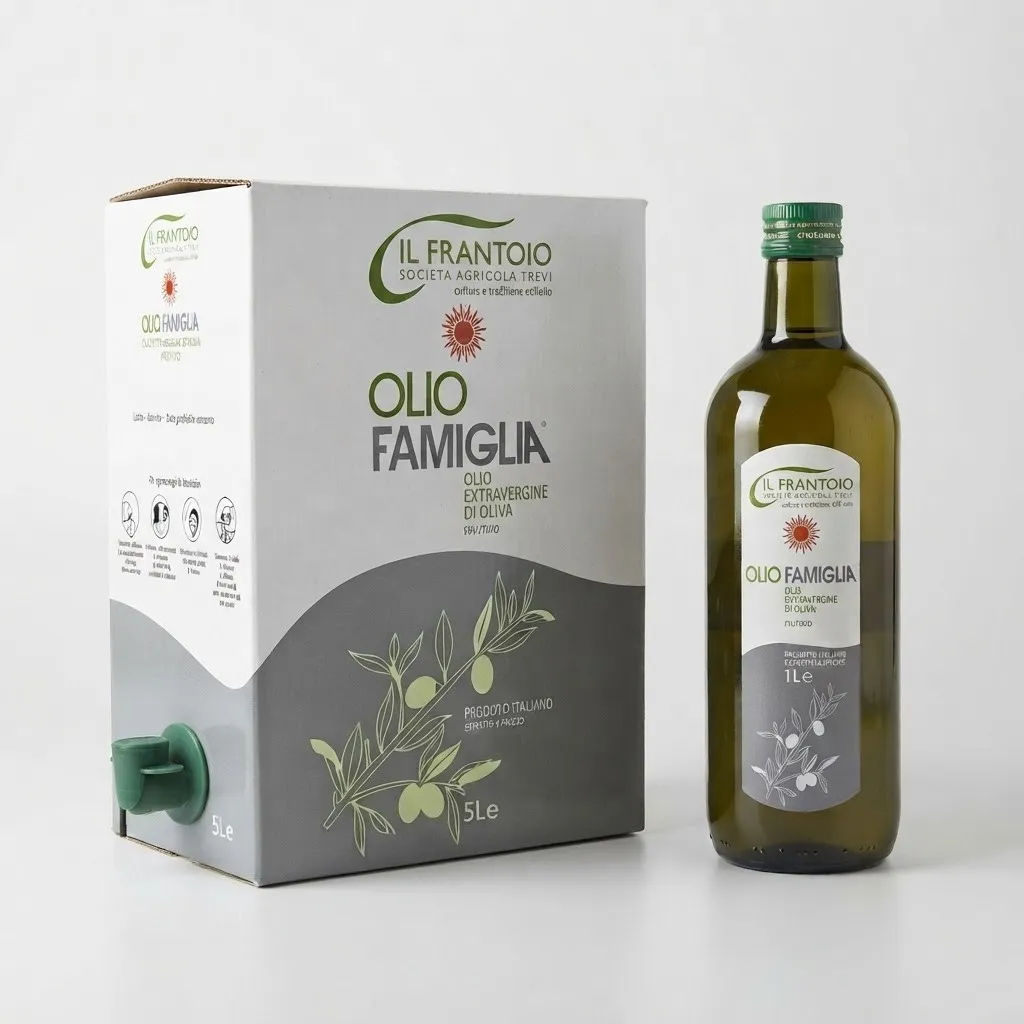 Olio EVO Famiglia - Olio Umbro Non Filtrato - Olio Trevi Olio EVO Famiglia - NON FILTRATO