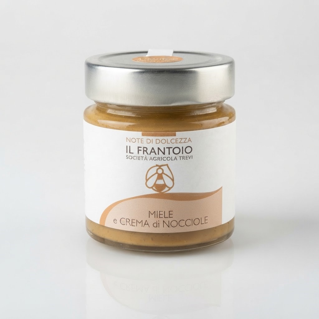 Miele con crema di nocciole - Il Frantoio | Olio Trevi Miele e Crema di Nocciole 250g