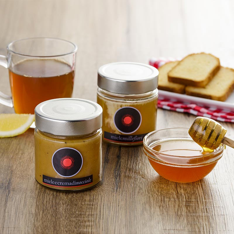 olio-trevi-miele Miele e Crema di Nocciole 250g