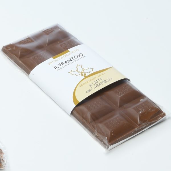 Cioccolato al latte ripieno al caramello 100g