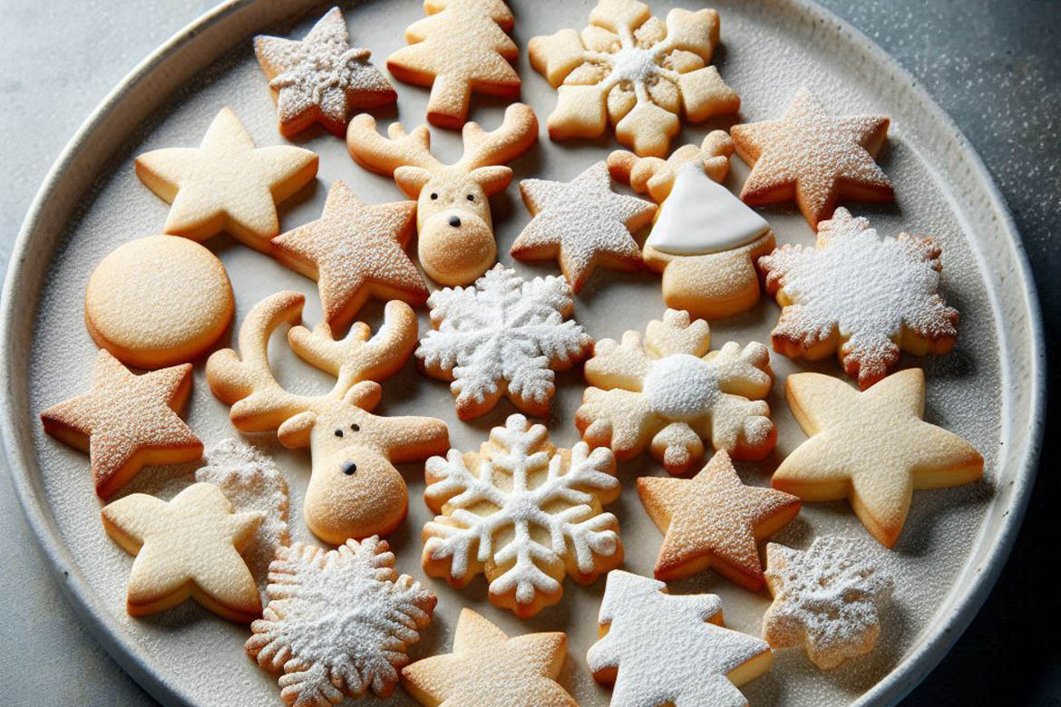 Biscotti di Pasta Frolla di Natale all’Olio Extravergine d’Oliva
