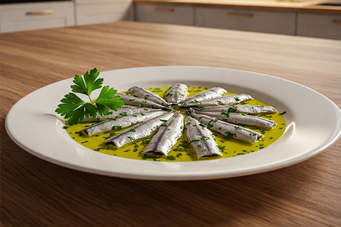 Acciughe olio e prezzemolo, ricetta per un antipasto gustoso
